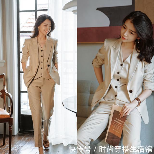 博主|立秋后少穿黑白灰,学习这位博主穿搭配色技巧,减龄又有质感