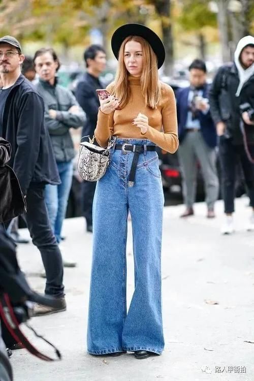 【路人甲街拍】1-21/冬季阔腿裤穿搭，藏肉保暖还时髦～