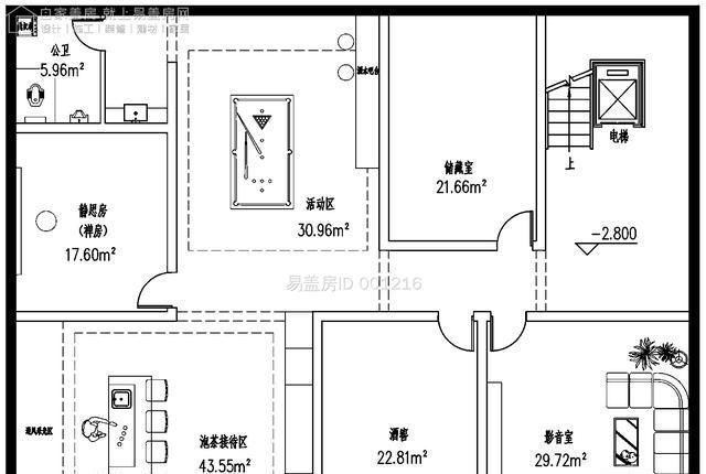 平面图|农村盖房单单主体就花费百万,4层带地下室,10卧室这得住多少人