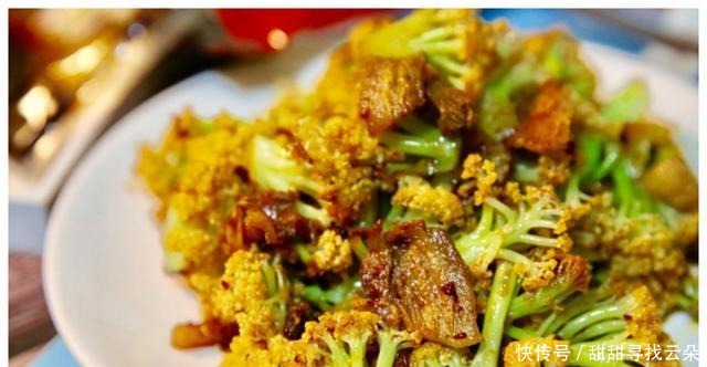 福味厨谱川味干锅菜花,口感微麻不腻,营养开胃