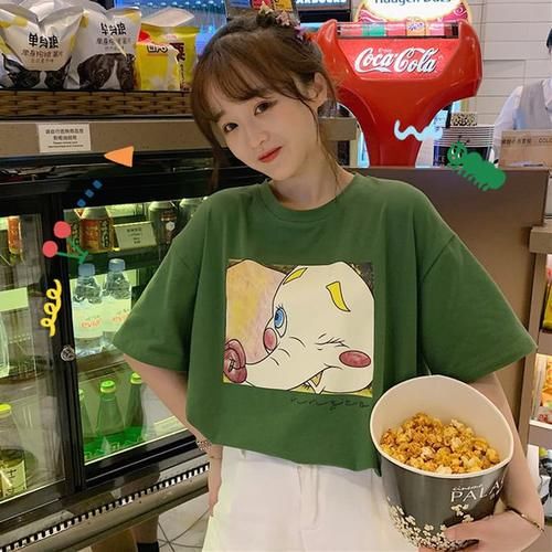 最近火了一波“抹茶系短袖”！清新又俏皮，变“森系”小仙女！