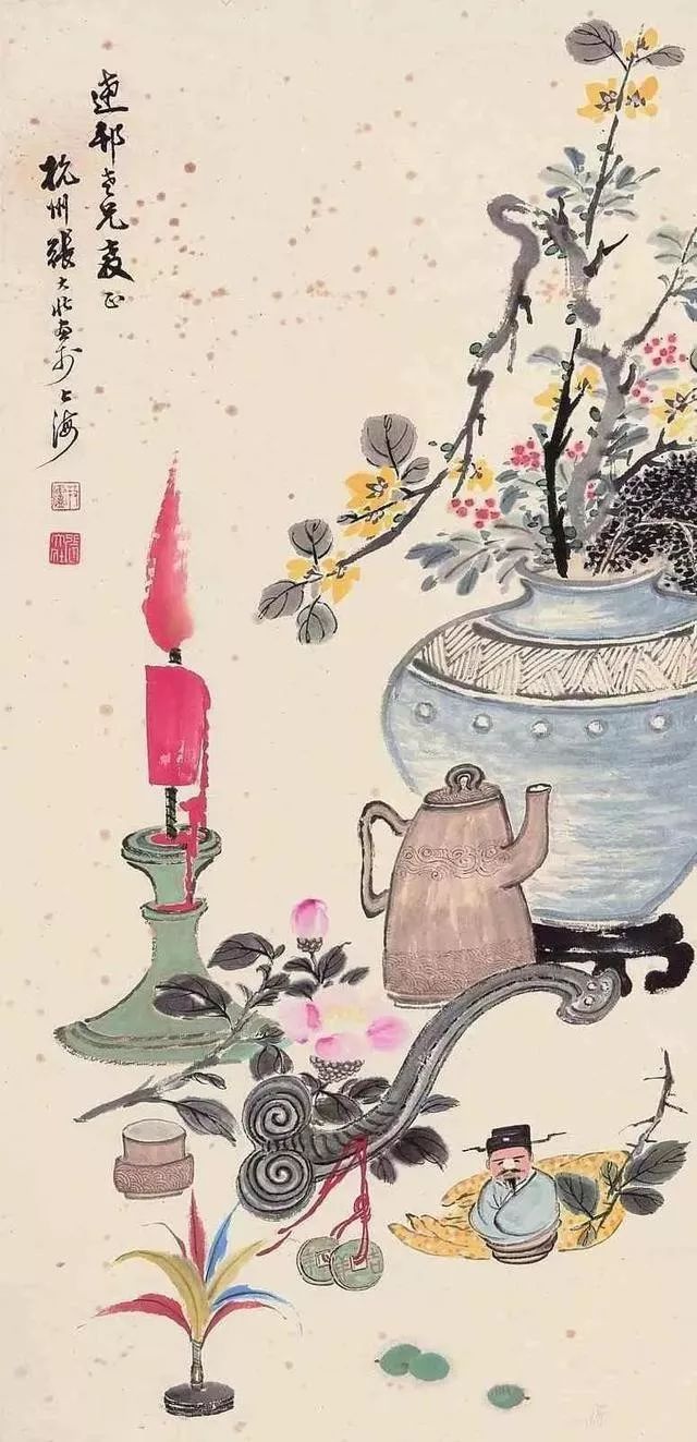 华新罗&张大壮：人淡如菊，以“没骨法”画虾，自创一格