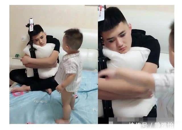 宝宝晚上不让爸爸睡觉,爸爸想了一个办法,网友太有才了