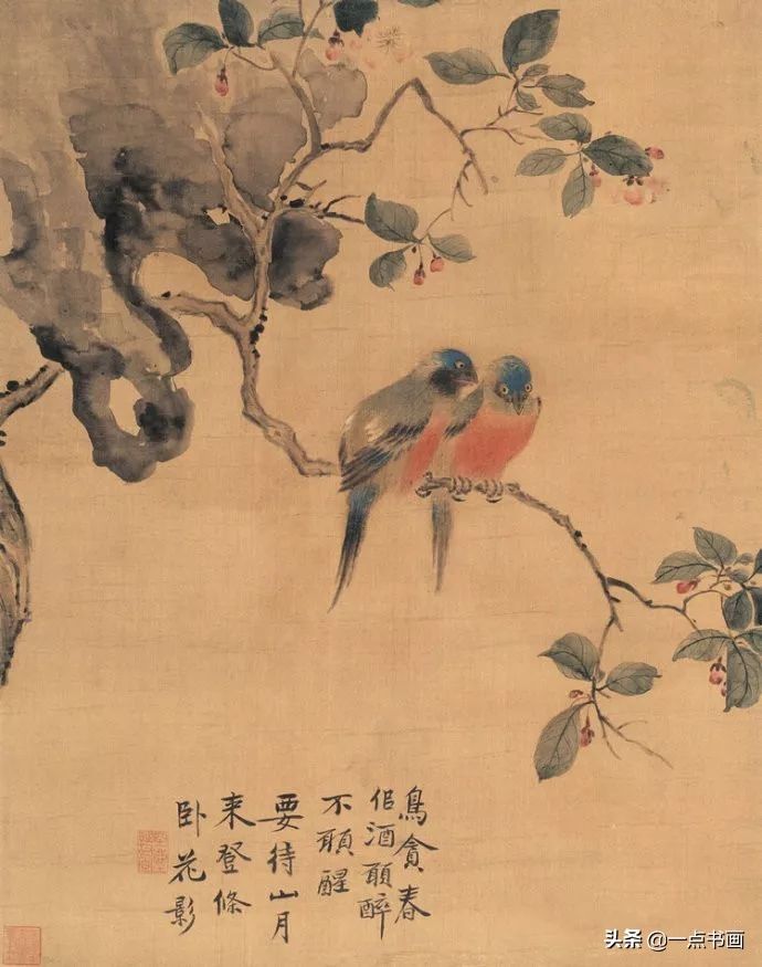 草虫&华岩的花鸟画,独辟蹊径,令人耳目一新