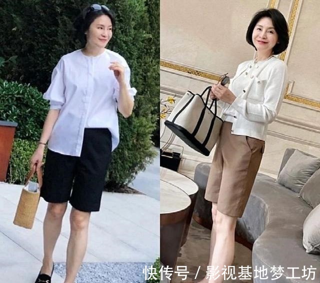 针织衫 这才是50岁+女人的夏日穿搭!不花哨、不装嫩、演绎成熟美!