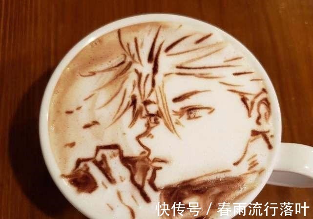 钉崎野蔷薇|当《咒术回战》变身咖啡拉花,虎子可爱,五条悟老师依旧那么帅!