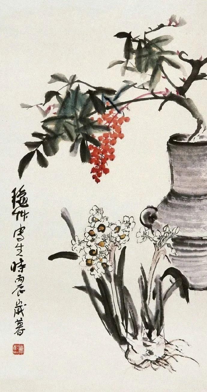  带给|大写意花卉作品，让这些花卉带给大家一些生活中的点滴美好