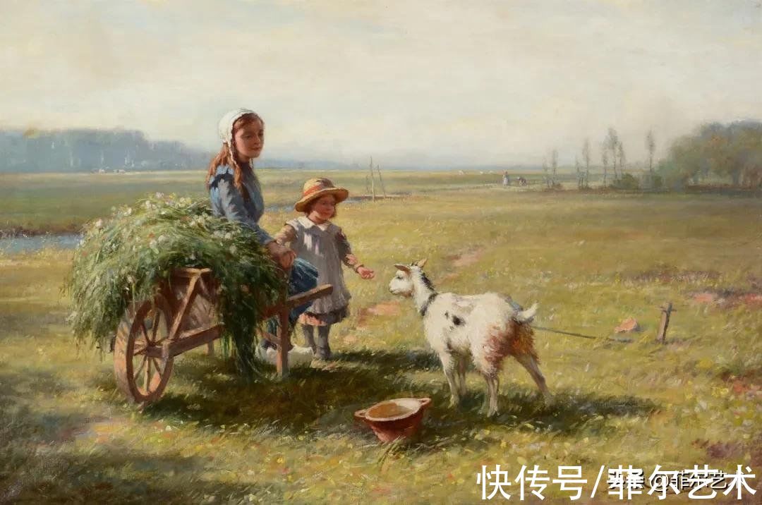 爱丁堡|英国画家布莱洛克油画里的乡村生活，田园诗一般的美