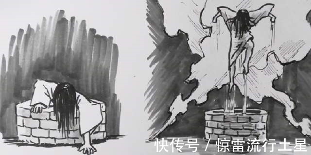 哆啦画师绘制贞子的不同出场方式,JOJO风很酷,奥特曼风让人怀念