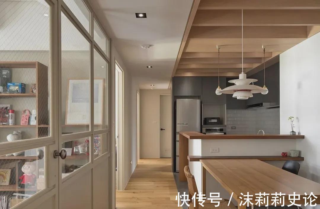 手办|102㎡小黑屋，开窗“借”光，变身日式咖啡馆般的家！温暖复古…