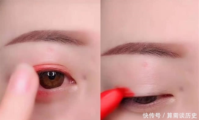 小姐姐把口红当眼影涂,原本以为效果丑爆,看完网友:简直美翻了!