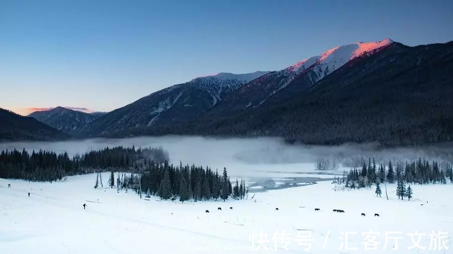 美景|冬天的喀纳斯，藏着北疆纯净而令人惊叹的绝世美景