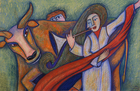 克拉斯诺达尔@俄罗斯画家阿兹诺夫 爱德华现代艺术绘画作品