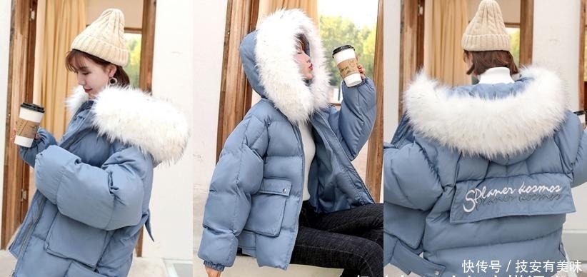 好看|羽绒服如何穿搭才不丑?这7款蓝色羽绒服穿搭,保暖时尚又好看!