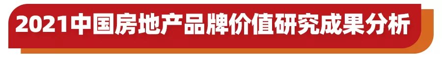 品牌|2021中国房地产品牌价值研究报告