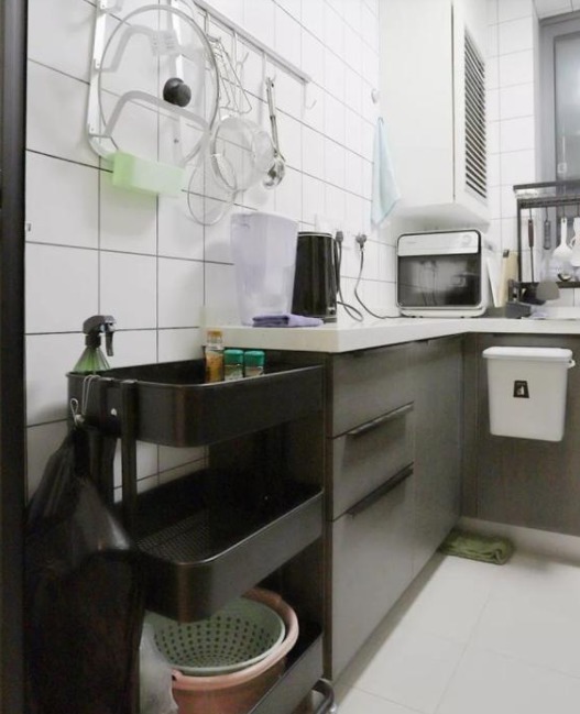 全身镜|90后夫妇58平米的家,全屋都是柜子,每个空间都好喜欢,精致漂亮