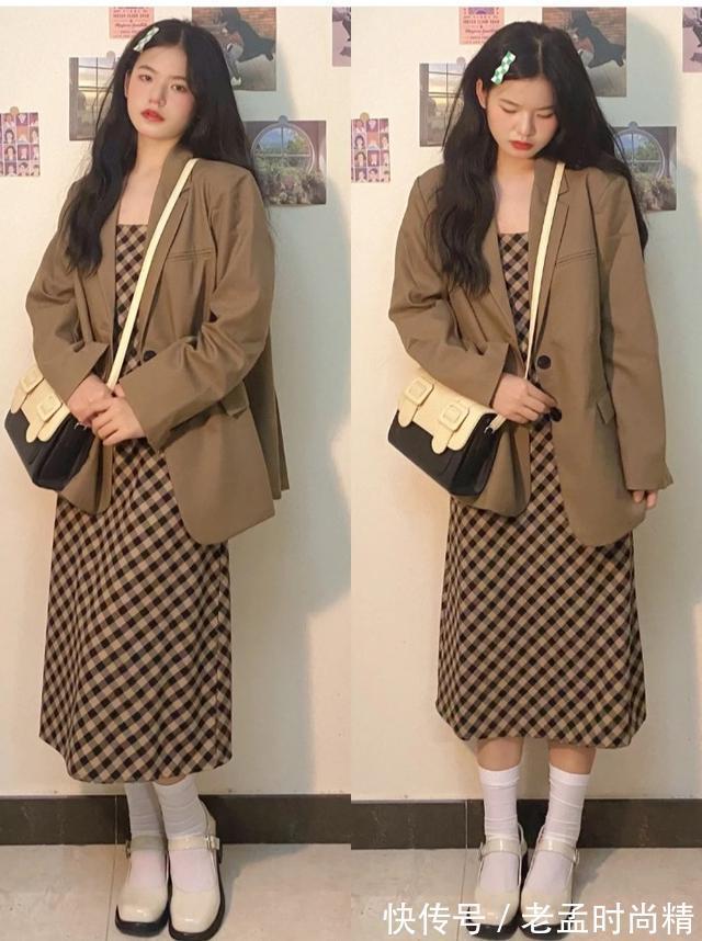 格子衬衫|秋季怎么穿更出众?韩系复古风穿搭好看又温柔