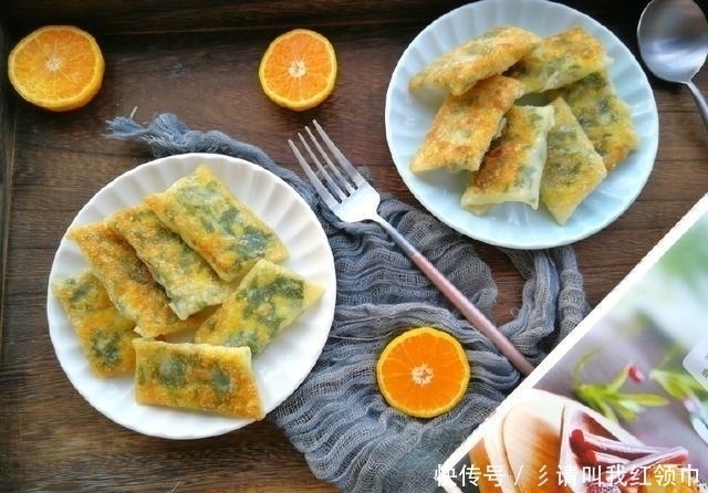 韭菜盒子|韭菜盒子这样做,不和面不擀皮,10分钟就能做一盘,皮薄馅儿香