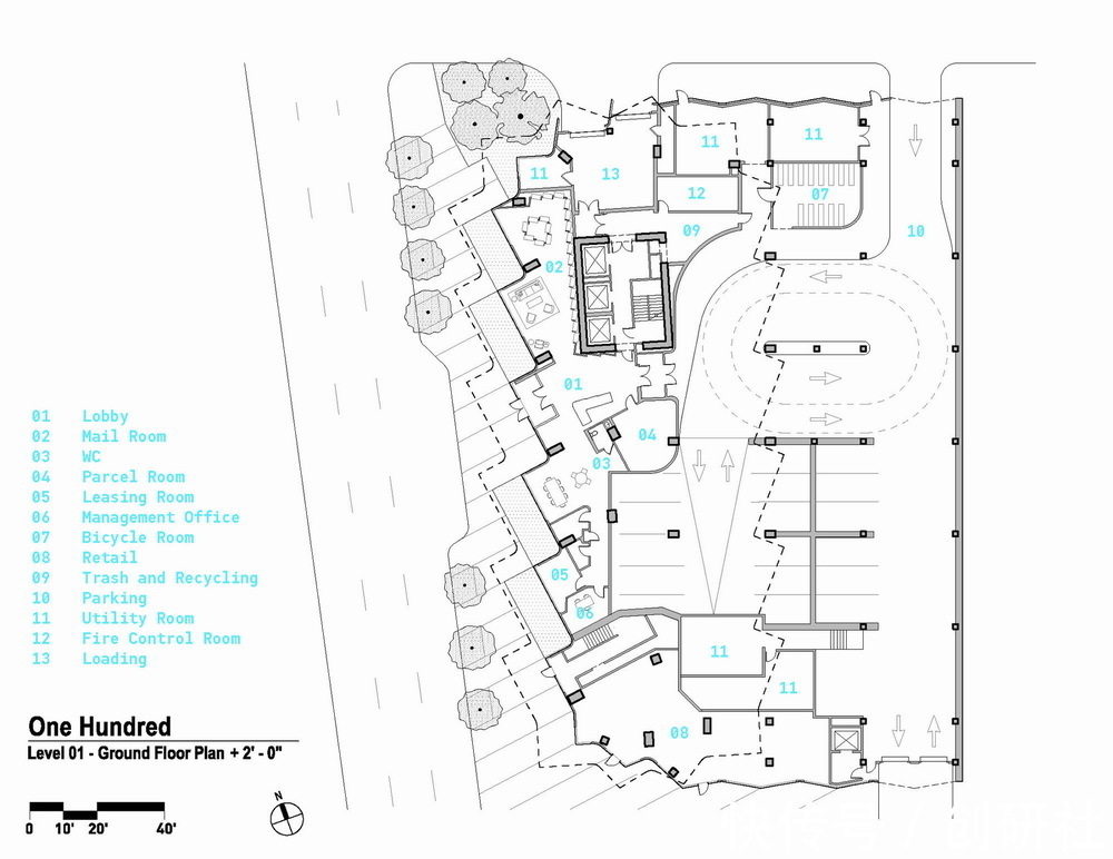 h“海参”公寓楼:国王林荫大道100号/Studio Gang