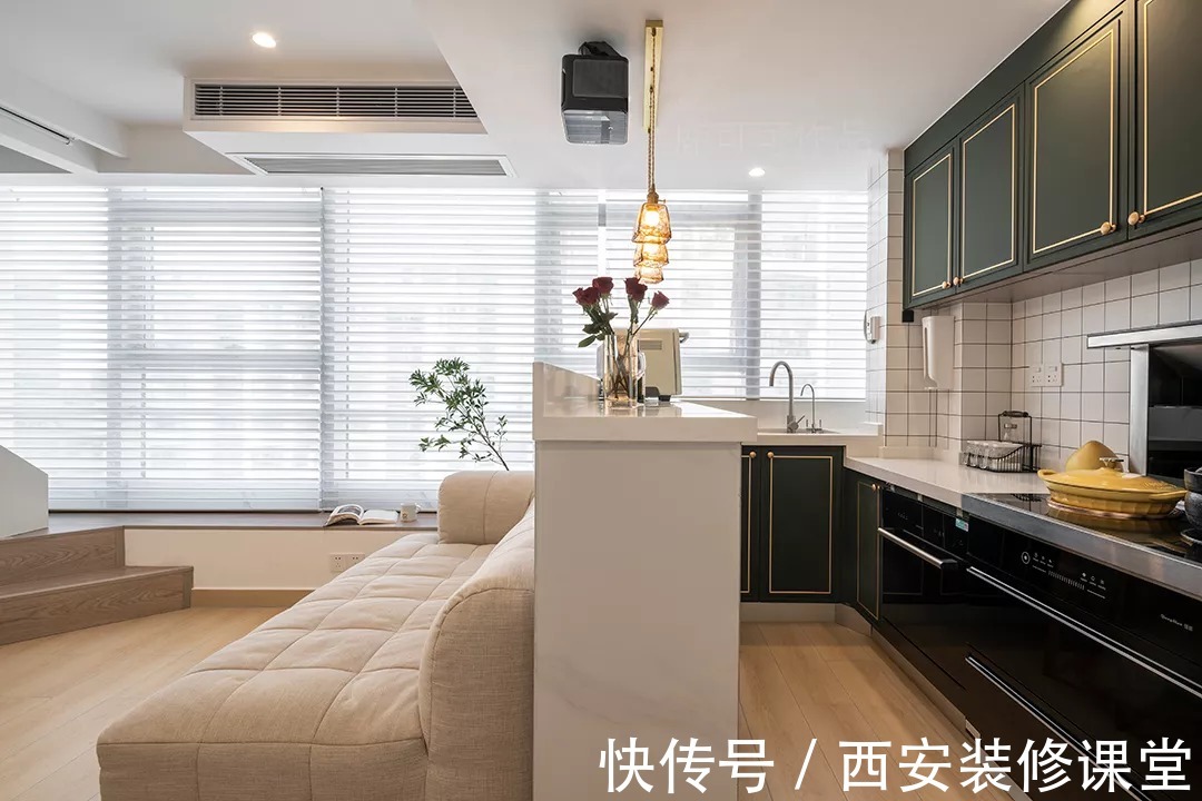 樓梯間|50㎡挑空公寓,做隔層一人住真美