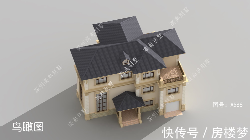 自建房|这款欧式自建房,个性化户型设计,紧跟时尚潮流。