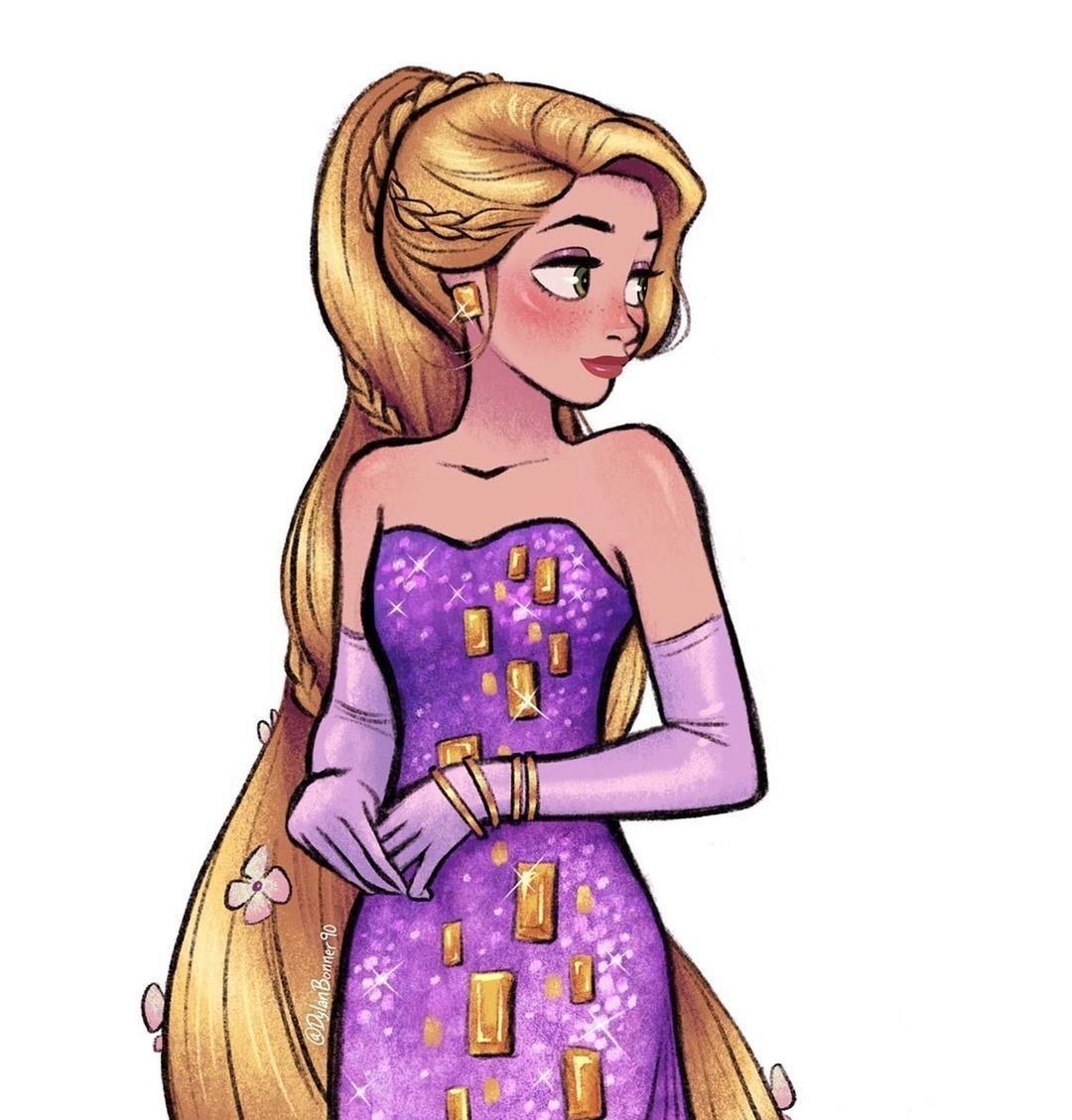 乐佩公|画师绘制迪士尼公主新装,魔力公主换发型,乐佩公主大变样