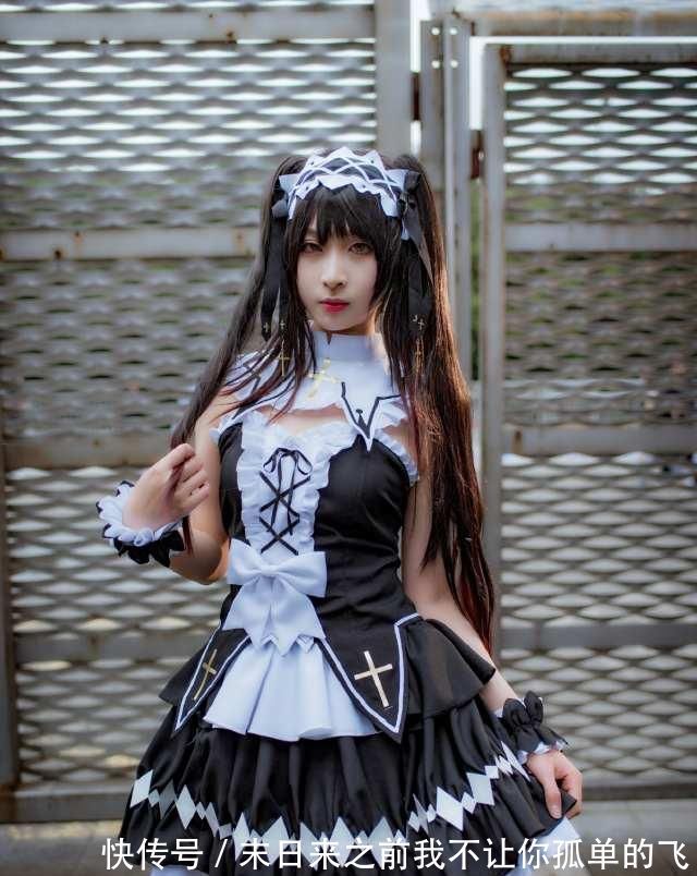分身|时崎狂三的cosplay，配“黑丝”女仆装的狂三只让人想把她抱回家