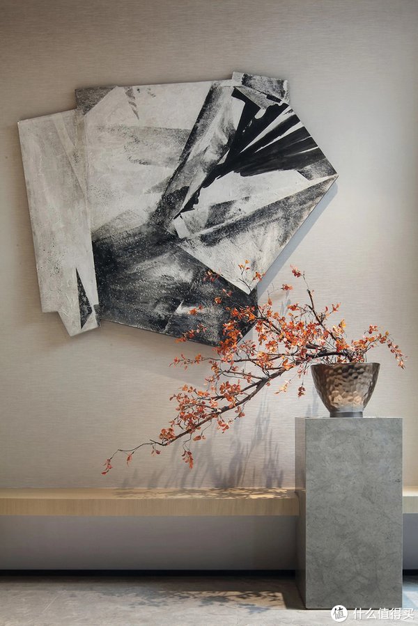 中式|河南小夫妻的318㎡别墅火了，入户诗意新中式，藏不住的高级感