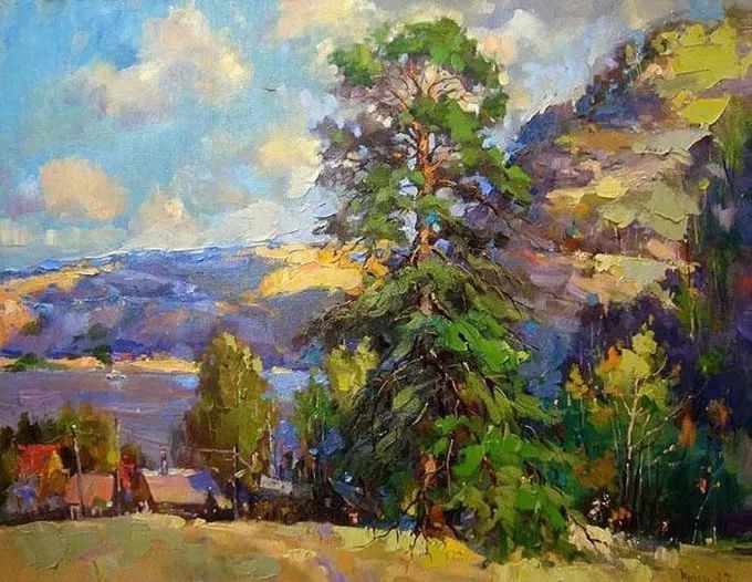 俄罗斯@浓郁的色彩,俄罗斯画家安德烈·米沙金的风景油画(一)
