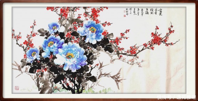 【画作欣赏】心中牡丹开,处处是暖阳,画家王润之作品欣赏