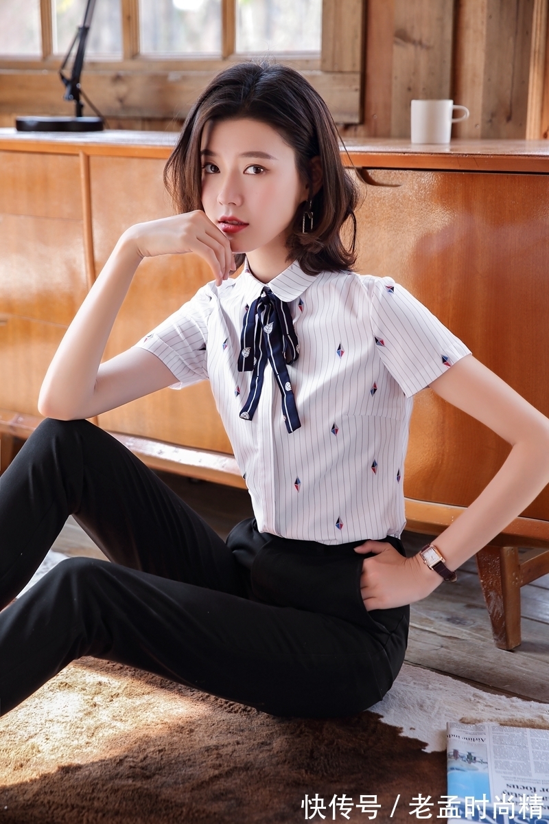 女士 穿衬衫的女士,真好看时髦又高级!