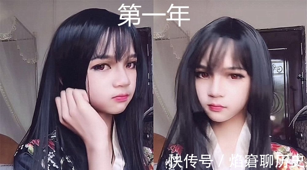 cos|玩cos的第一天VS一个月VS一年，青涩到成熟，网友：爱了！