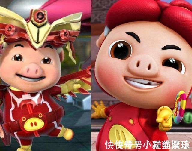 猪猪侠|经典动漫新旧形象对比,猪猪侠越来越幼稚,月野兔成女神