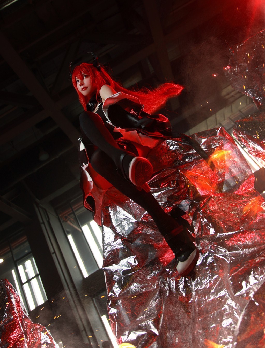 明日|cos:明日方舟cosplay 史尔特尔 随迟但到