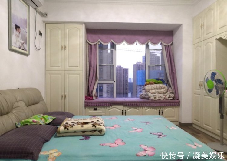 地板|参观140㎡大婚房，朋友都夸餐边柜有档次，我却更喜欢主卧的飘窗