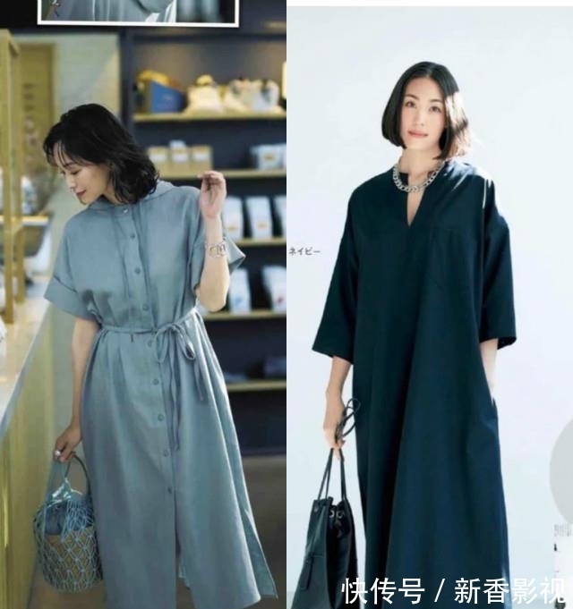 半身裙|50多岁的女人,别总穿阔腿裤!学学日本主妇的穿搭,减龄又显气质