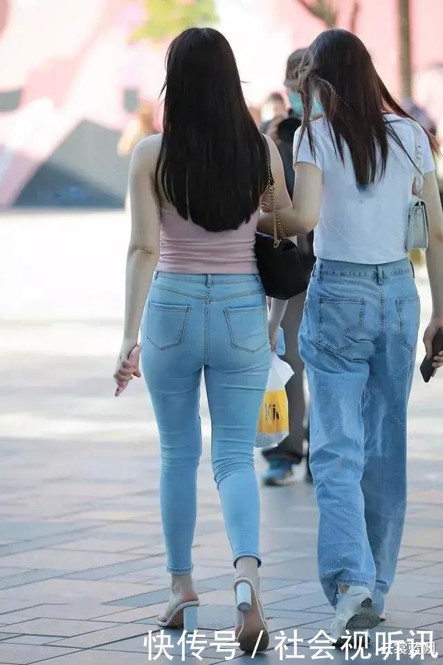 绰约多逸态,轻盈不自持,同样是牛仔裤穿搭对美的诠释却各有千秋
