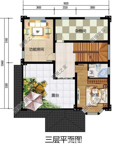 房屋|南方农村三层半房屋设计图，设计创经典，是该享受生活了