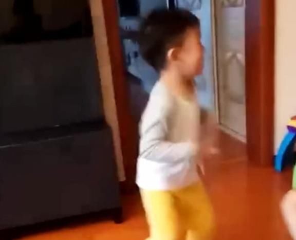 体育老师|妹妹学会走路了,哥哥比爸爸还激动,画面简直太有爱了