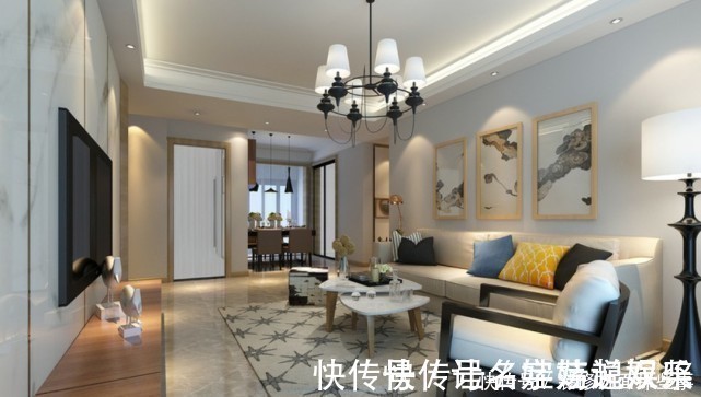 朝气蓬勃感|123平现代三居室以温馨和舒适为主,打造现代舒朗的简约生活