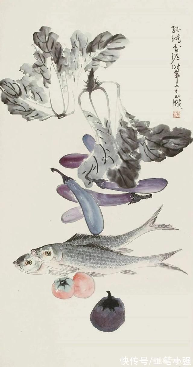 孙雪@淡雅秀逸，雅俗共赏。孙雪泥蔬果欣赏