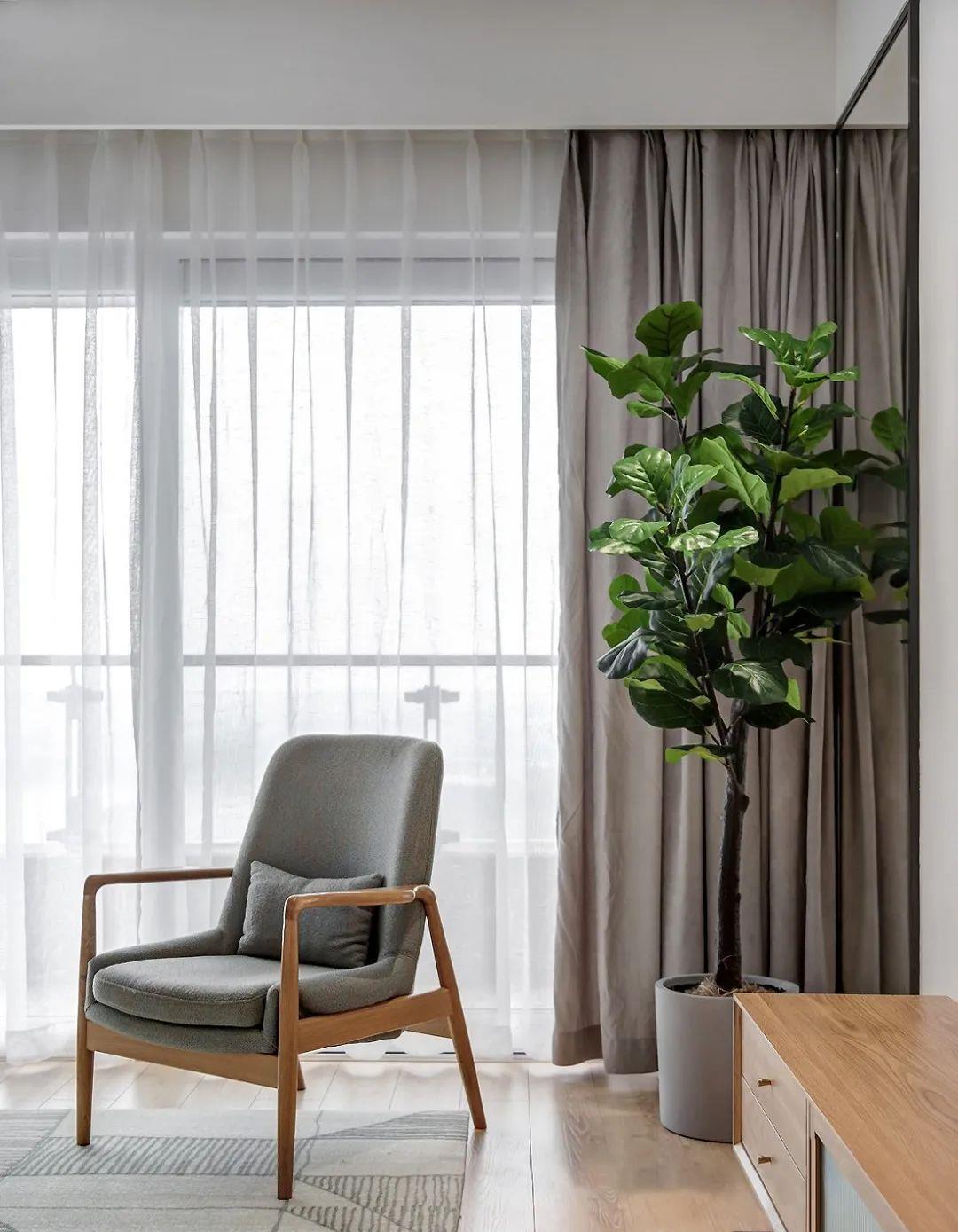 惬意|122㎡现代日式风,简单随性的设计,自然素雅却很惬意!