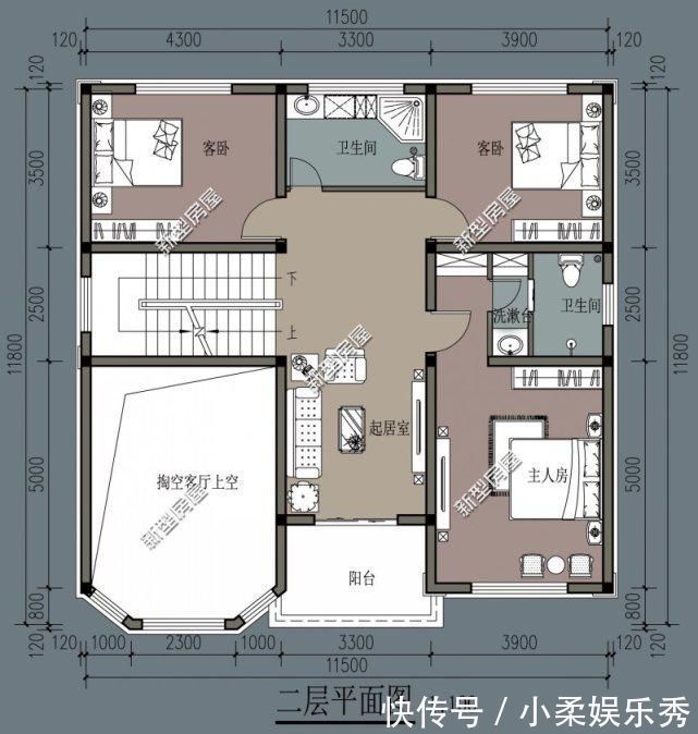 起居室|准备了25万回农村盖别墅,这6套图纸,大家看看哪套好