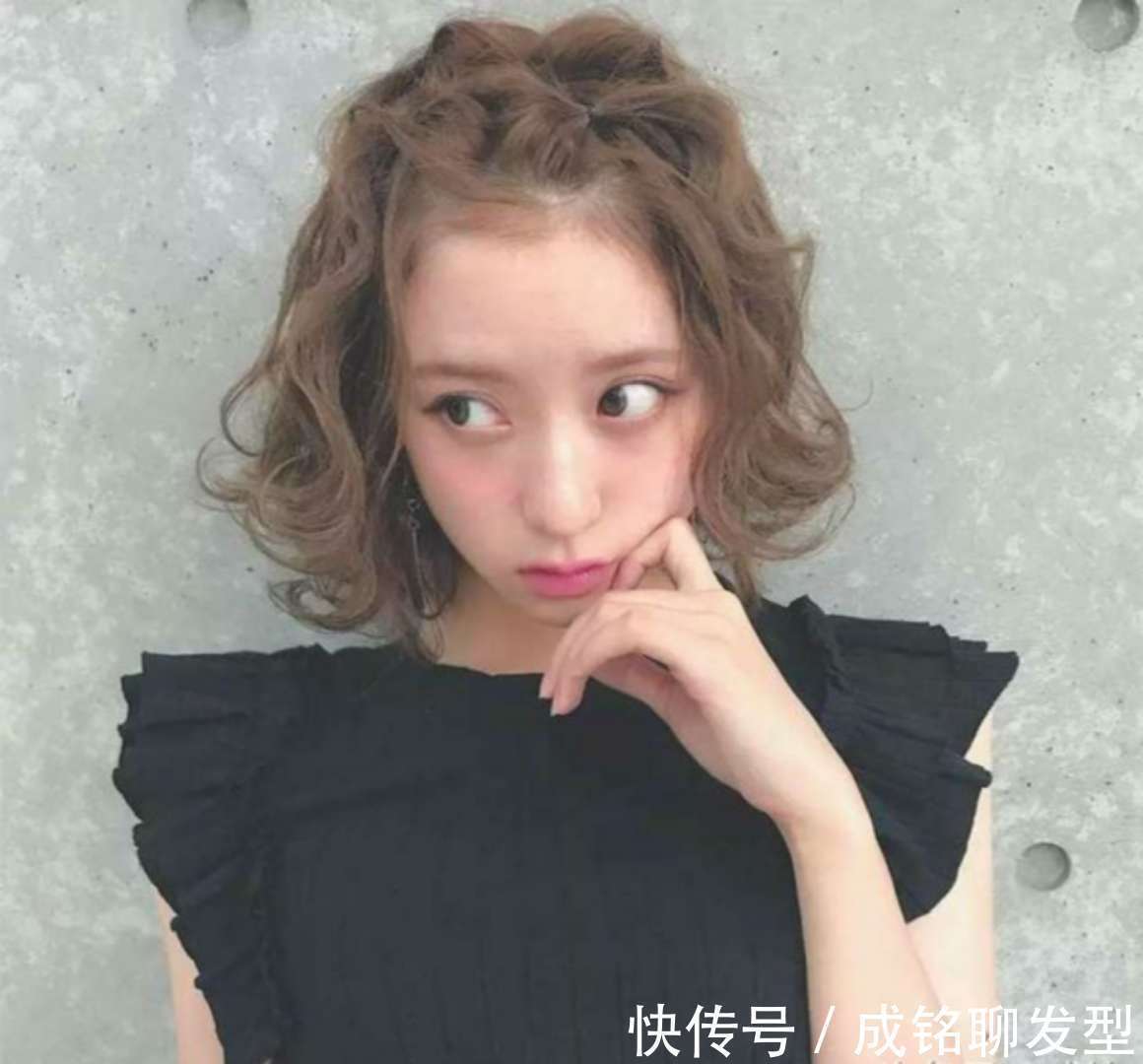 发际线|8款时尚又洋气的短发扎发,慵懒随意又凉爽,简单大气又显气质