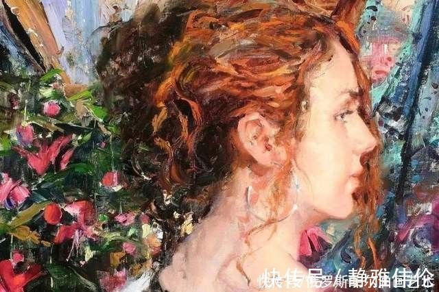 jeffrey#奔放的笔触，严谨的造型：美国画家杰弗里的肖像画作品欣赏