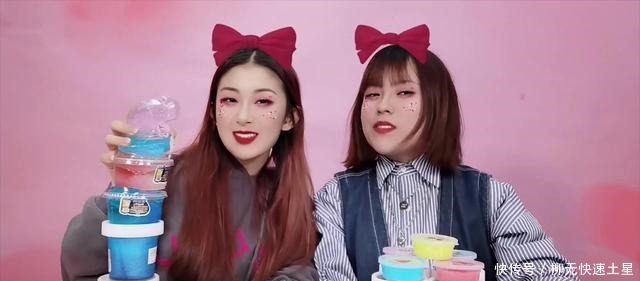  买光小卖部无硼砂泥PK！紫冰块泥vs水果假水，满满一桌谁的更仙气