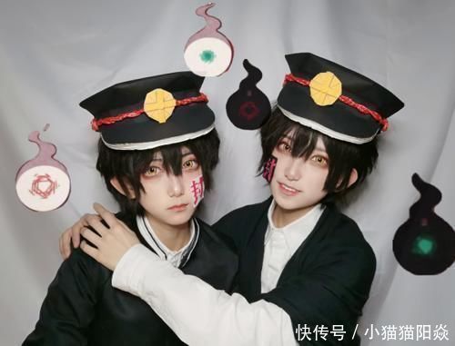 cos|史上最可爱花子君cos双胞胎颜值高,阿司抱阿普的画面太美好