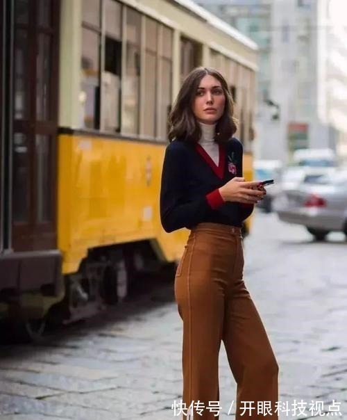 阔腿裤+ 今秋流行“阔腿裤+短靴”,女人怎么穿都有范儿,出门养眼全靠它!