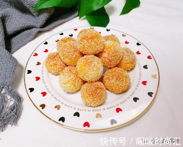 孩子|孩子爱吃的椰蓉球，趁周末多做些，不用打发，简单拌拌，香酥可口