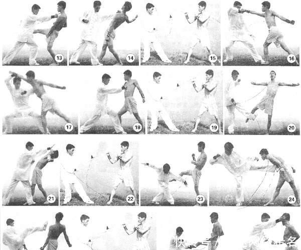 流通门拳法应用精解--洪门滚桩